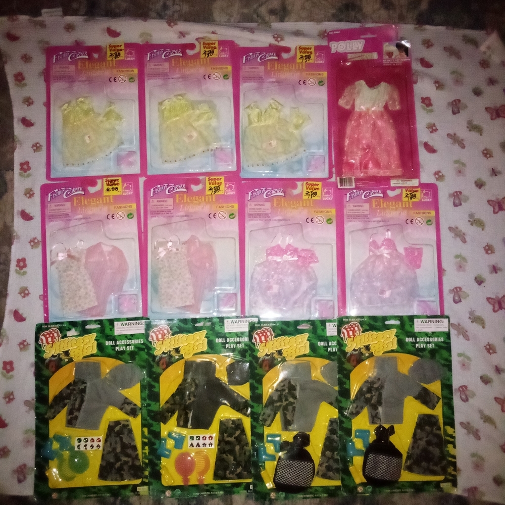 Lot of 12 Vintage Fashion Corner Elegant Lingerie & Military Girl Sets New! HTF